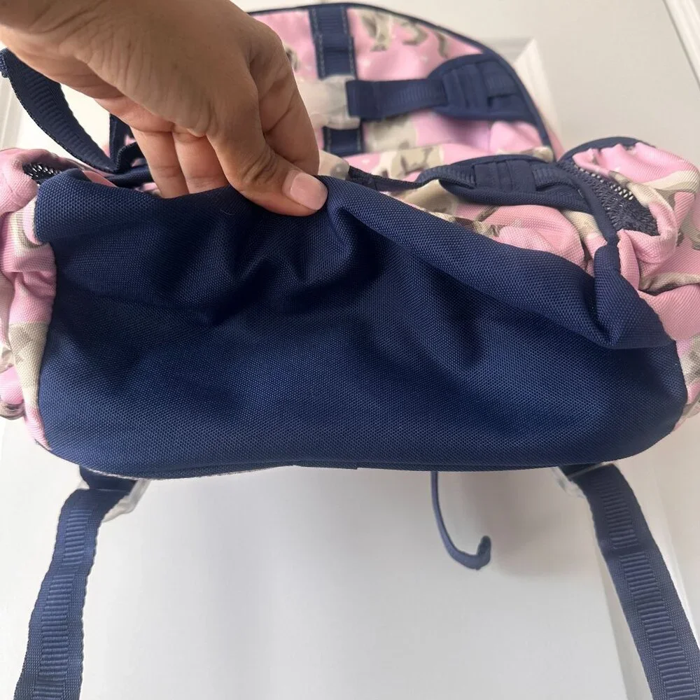 Pottery Barn Mackenzie Pink Navy Puppy Backpack 